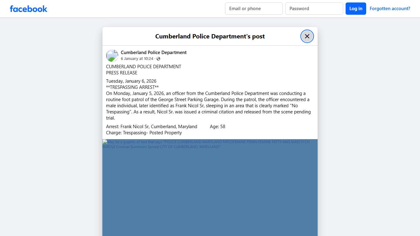 CUMBERLAND POLICE... - Cumberland Police Department | Facebook